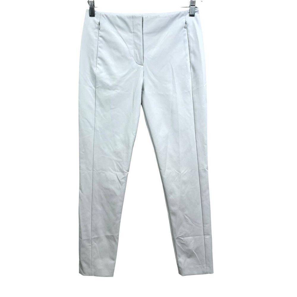 T Alexander Wang Women Pants Slim Leg Mid Rise Zip Pockets Light Blue Sz 4*